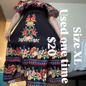 Floral Off-Shoulder Maxi Dress